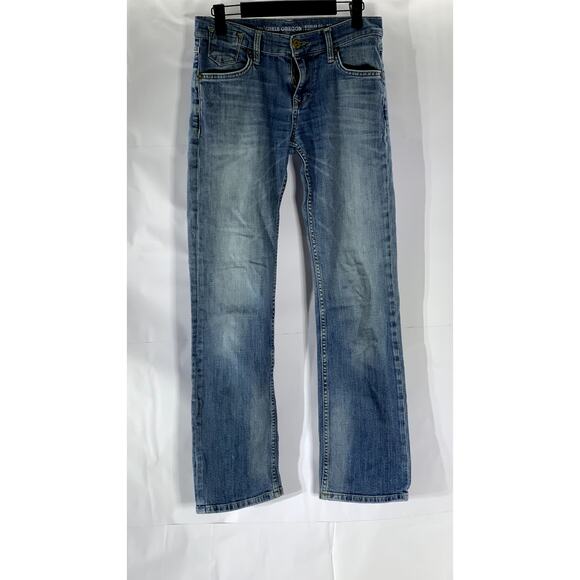 MUSTANG Women's Light Wash Blue Denim Girls Oregon Straight-Leg Jean SZ 27/30 - Picture 1 of 13